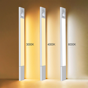 Tricolor Dimmable Human Body Motion Sensor Night Light Magnetic Rechargeable Cabinet Wardrobe LED Light Split Battery - Product Image 2