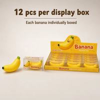 Jouet Squishy Croustillant Banane Réaliste, Jouet Anti-Stress à Rebond Lent, Jouet à Presser au Bout des Doigts Unisexe, À partir de 5 Ans