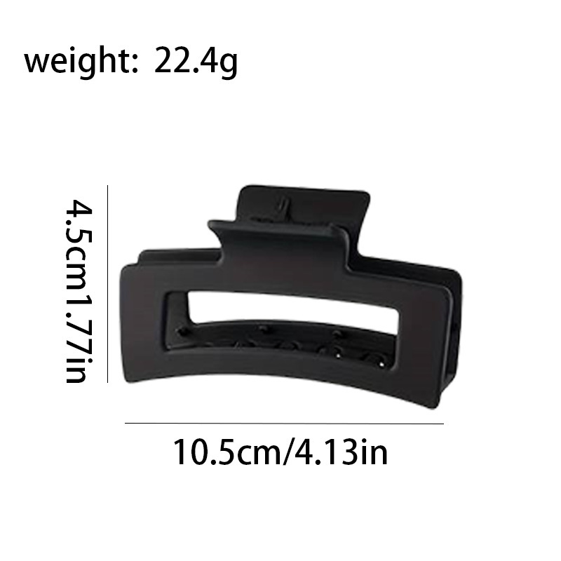 Black square clip