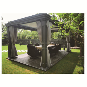 Pergola motorisée en aluminium rectangulaire de style classique, abri de jardin électrique pour villa, couverture de patio - Product Image 4