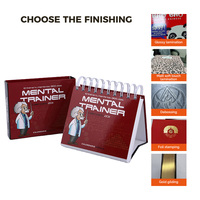 Calendrier de Bureau Spiralé Papier 2026 avec Impression de Logo Personnalisé, Design Créatif, Calendrier Mensuel de Table, Coffret Cadeau d'Affaires