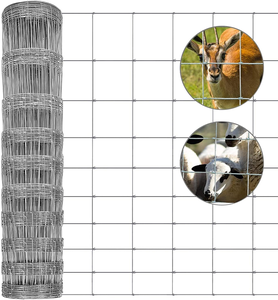 Galvanizado a quente 1.8m 2.4m Altura Fazenda Cerca Cavalo Ovelha Cabra Gado Vaca Porco Dobradiça Junção 8ft 2.5mm Diâmetro do fio Malha de arame - Product Image 3