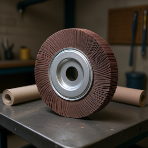 Disque à lamelles Fervi en oxyde d'aluminium, tissu perforé 100 mm, outil abrasif - Product Image 3