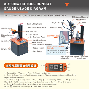 便携式高精度数控跳动测量仪BT30/BT40/BT50自动刀具预设定器 - Product Image 4