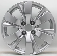 Rines de Aleación de Repuesto, Nuevo Estilo 16x6.5J 4X108, Ruedas para Auto con Acabado Plateado para Peugeot Citroën Elysee Sega