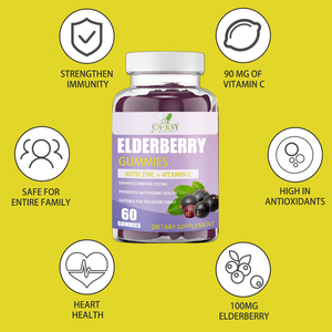 Permen Jeli Elderberry Grosir Pabrik dengan Zinc dan <span class=keywords><strong>Vitamin</strong></span> <span class=keywords><strong>C</strong></span> Vegan Organik Meningkatkan Sistem Kekebalan Tubuh Dukungan Antioksidan Harian - Product Image 4