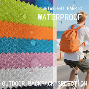 优质批发100涤纶钻石网格牛津防水PU PVC行李箱铅笔盒定制彩色牛津面料 - Product Image 2