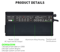 Chargeur de batterie universel 72v 2a 2.5a Chargeur de batterie Lifepo4 Chargeur de vélo Ev Batterie standard