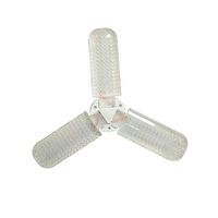Lampe LED pliable d'urgence à 8 feuilles en aluminium, AC 85-265V, avec base E27/B22, source lumineuse SMD 2700-6500K pour usage résidentiel