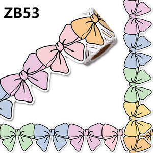 Billboard Borders Colorful Bow Trimming Stickers Self Adhesive Billboard Home School Classroom Blackboard Decorations