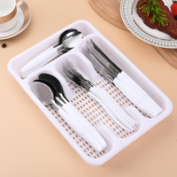 Ensemble de couverts en acier inoxydable 25 pièces, style sud-américain traditionnel, poli miroir, durable, manche incliné, pour desserts et fêtes