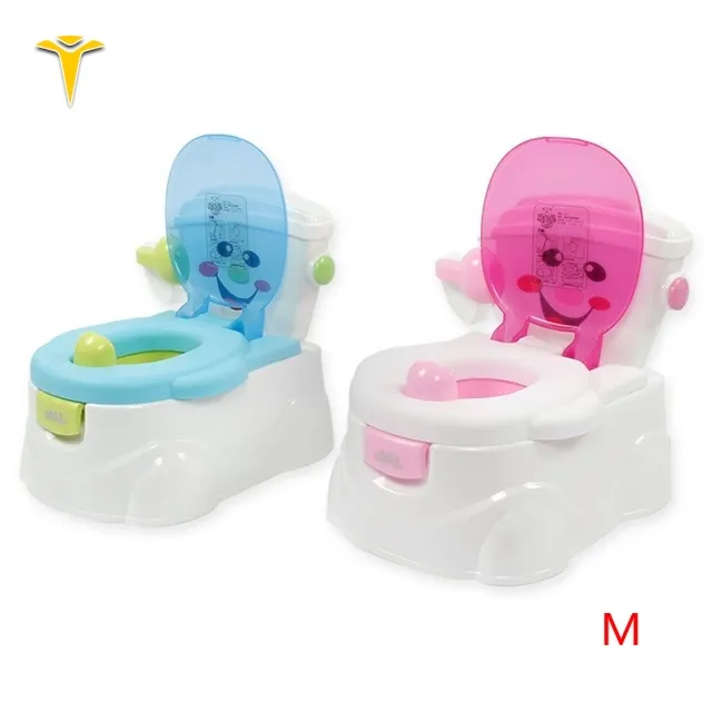 Three-in-one foldable children's toilet ladder,Pu seat rubber potty,potty training seat