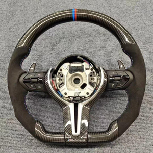 Volant de luxe M Sport en fibre de carbone à 3 branches avec poignée de 35 mm pour la série F (F10/F30/F20/F22/F23/F48/M3/M5) - Product Image 4