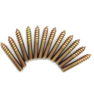 Boulon de suspension bois à métal chevilles Double extrémité fixation de meubles vis autotaraudeuses goujon de filetage en bois vis à Double extrémité - Product Image 6