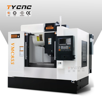 Centre d'usinage vertical CNC VMC855 à prix d'usine, table de travail 1000x550mm, moteur 11kW, BT40