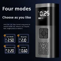 Astree Gonfleur de pneus portable 12V avec écran numérique, 4 modes, arrêt automatique, lumière LED, compact, pour voiture et moto