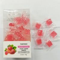 Goede Smaak 60% Sap Gummy Candy Fruit Smaken Kubus Vormen Gummies Vierkante Jelly Gummy Candy