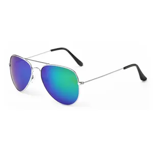Óculos de sol de aviação de marca de atacado óculos de proteção UV400 óculos de sol clássicos retrô premium personalizados
