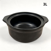Casserole en céramique compatible gaz et induction, résistante aux fortes températures et au cuisson à sec, antiadhésive, passe au lave-vaisselle, écologique, durable, 3L