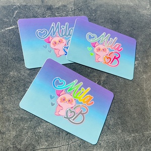 Pins de Esmalte Metálico con Forma de Esquina Redondeada, Logotipo Personalizado Impreso, Tarjetas de Agradecimiento con Lámina Láser para Compras - Product Image 4