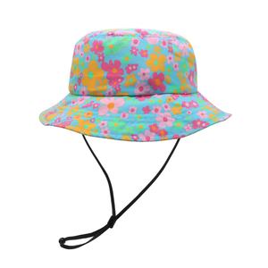 Sombrero de Pescador de Nailon Personalizado de Alta Calidad, de Secado Rápido, con Estampado Floral, Ajustable, Impermeable, para Playa, Verano, con Cordón - Product Image 3