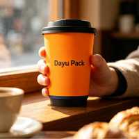 Gobelets en papier journal biodégradables et recyclables DayuPack avec revêtement PE pour café et jus, options de logo personnalisé