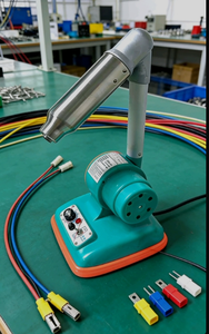 Máquina de quemar hilo de cuero con soplador de aire caliente para calzado - Product Image 4