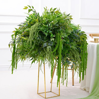 S-A8868 Mori Greenery Rattan Flower Ball Centre de table de mariage Décoration Accessoires