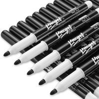 Lot de 60 marqueurs noirs effaçables à sec pour tableau blanc, à pointe fine et à faible odeur, pour la rentrée scolaire, le bureau et la maison