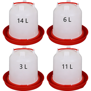 Oferta Caliente: Nuevo Bebedero Automático de Plástico Rojo con Válvula de Niple para Gallinas, Dispensador de Agua para Aves de Corral, para Bebederos y Comederos de Animales - Product Image 1