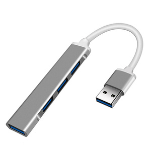 Justlink taşınabilir 4-<span class=keywords><strong>USB</strong></span> Hub çoklu bağlantı adaptörü <span class=keywords><strong>OTG</strong></span> alüminyum kasa <span class=keywords><strong>USB</strong></span> 3.0 Hub ile Xiaomi dizüstü PC Macbook aksesuarları için - Product Image 1