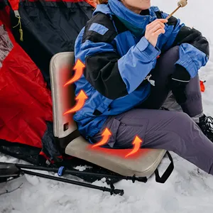 Mydays Tech fuente de alimentación USB 3 temperaturas ajustable portátil al aire libre cojín de asiento con calefacción para Camping pesca Picnic estadio