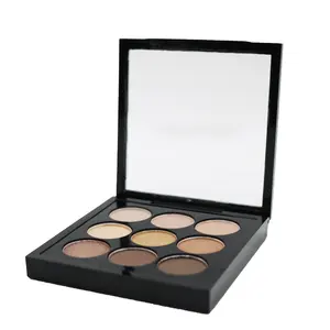 9 màu sắc bóng mắt Palette tối đen bóng mắt đóng gói Hộp cung cấp chất lượng cao thời trang sáng bóng bán buôn Eye Shadow Palette