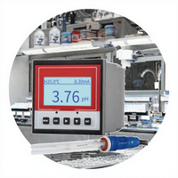 Contrôleur de pH numérique en ligne, capteur de pH EC, transmetteur, écran LCD, moniteur de qualité de l'eau industrielle
