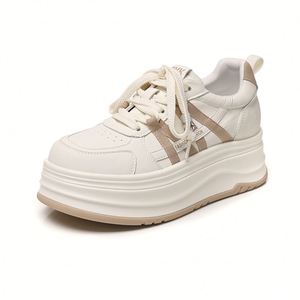 Zapatillas Blancas para Mujer, Primavera 2026, Nueva Llegada, Ligeras, con Suela Gruesa y Tacón Elevado, Calzado Deportivo Casual - Product Image 5