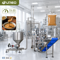 Machine d'emballage verticale avec pompe à rotor pour liquides épais et pâtes, machine d'emballage automatique de sauce chili, 15-35 sachets/min