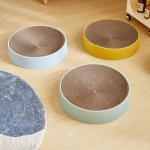 Customized Cat Scratching Board Bowl-Type Corrugated Paper Cats Scratch Basin Round Cat Scratch Board