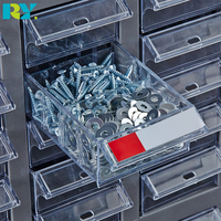 Armoire de classement en acier moderne et réglable avec portes verrouillables et tiroirs de rangement en plastique pour documents et pièces d'outils