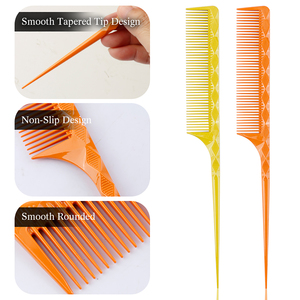Coiffeur professionnel <span class=keywords><strong>coupe</strong></span> <span class=keywords><strong>de</strong></span> <span class=keywords><strong>cheveux</strong></span> <span class=keywords><strong>style</strong></span> peigne conique nouveauté pointu queue <span class=keywords><strong>de</strong></span> Rat tondeuse peigne bonne qualité carbone <span class=keywords><strong>style</strong></span> peigne outil - Product Image 6