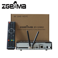 DVB-S2X + T2/C Double Tuners ZGEMMA H9 COMBO Linux OS Dual Core Décodeur et Récepteur Avec WiFi et ci Plus