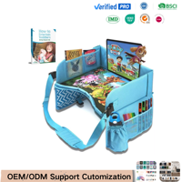 Organisateur de siège de voiture portable, plateau de voyage pour enfants, plateau pour siège de voiture pour enfants en bas âge
