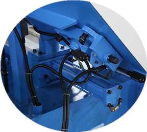 Scie à ruban semi-automatique pour la découpe des métaux, machine horizontale pour couper l'acier inoxydable, moteur 2,2 kW, haute sécurité - Product Image 5