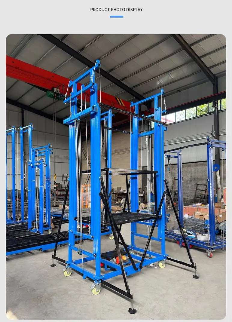 6m construction electric scaffolding lifting platform aluminum electric lifting scaffolding