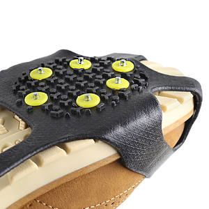 Hoge kwaliteit stijgijzers ijs sneeuw grips tractie cleats sneeuwschoenen spikes met antislip 10 tanden roestvrij staal - Product Image 3