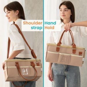 Bolsa <span class=keywords><strong>de</strong></span> Fieltro al por Mayor con Múltiples Compartimentos, Gran Capacidad, <span class=keywords><strong>Organizador</strong></span> <span class=keywords><strong>de</strong></span> <span class=keywords><strong>Pañales</strong></span> para Bebé con Tapa para Artículos Esenciales <span class=keywords><strong>de</strong></span> Recién Nacido - Product Image 5