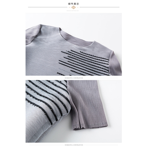 En vrac mode <span class=keywords><strong>moyen</strong></span> âge plissé vêtements d'été robes femmes - Product Image 6