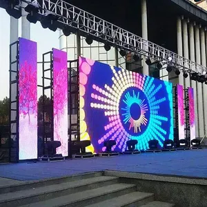 Outdoor Pixel Pitch P4.81 With Cabinet Size 500Mm*1000Mm Advertising Wall Stage Panel Full Color Rental Led Display Screen