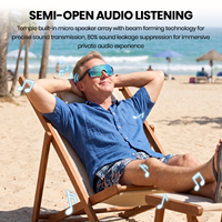 Lunettes de sport Bluetooth avec protection UV pour l'extérieur, prise de photos à distance, commutation de musique, assistant vocal IA, appels mains libres, lunettes intelligentes