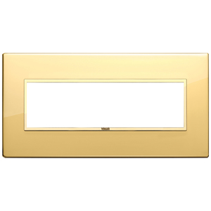 Vimar Gold Polished <b>Wall</b> Switch <b>Plate</b> 22.1 Cm Length 11.6 Cm Width 1.85 Cm Height - Product Image 1