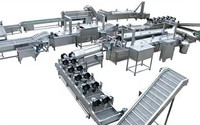 Prijs van een productielijn voor aardappelchips / proces voor de productie van aardappelchips